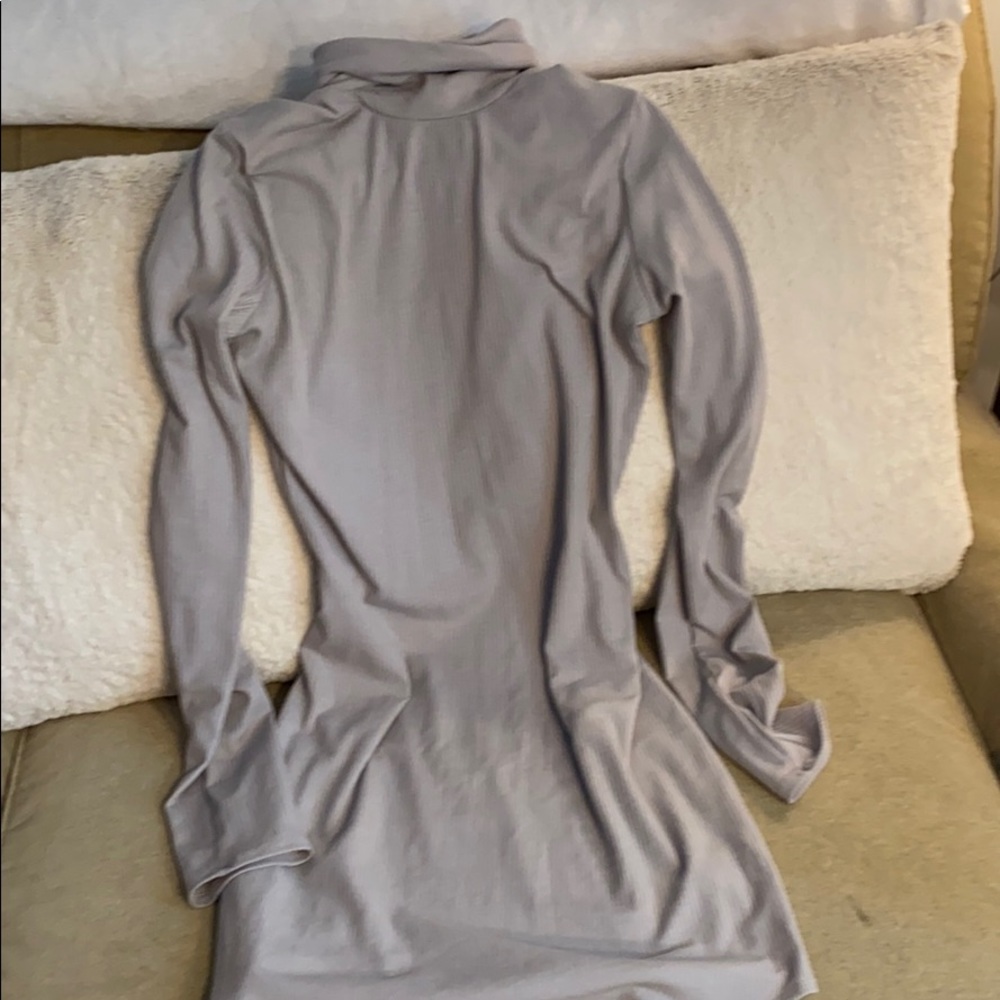 Rubbed bodycon dress